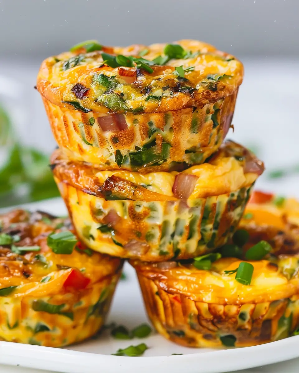 Veggie Egg Muffins Packed with 15g Protein and Turkey Bacon