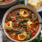 Sausage and Tortellini Soup