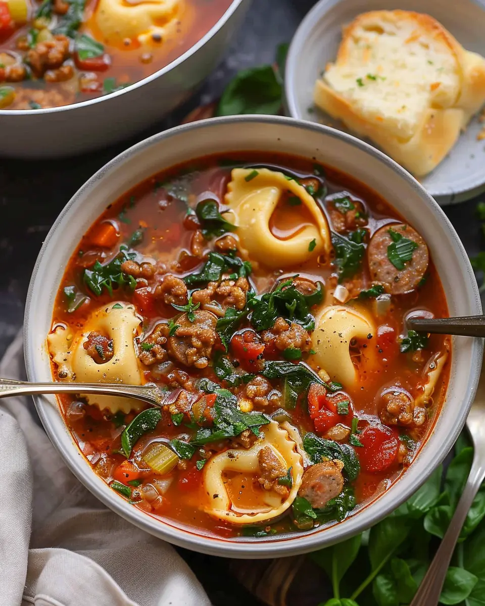 Sausage and Tortellini Soup: A Cozy, Hearty Delight to Savor