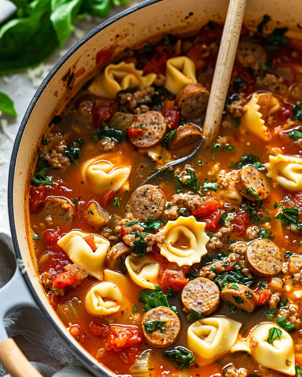 Italian Sausage Tortellini Soup: A Cozy Crockpot Delight
