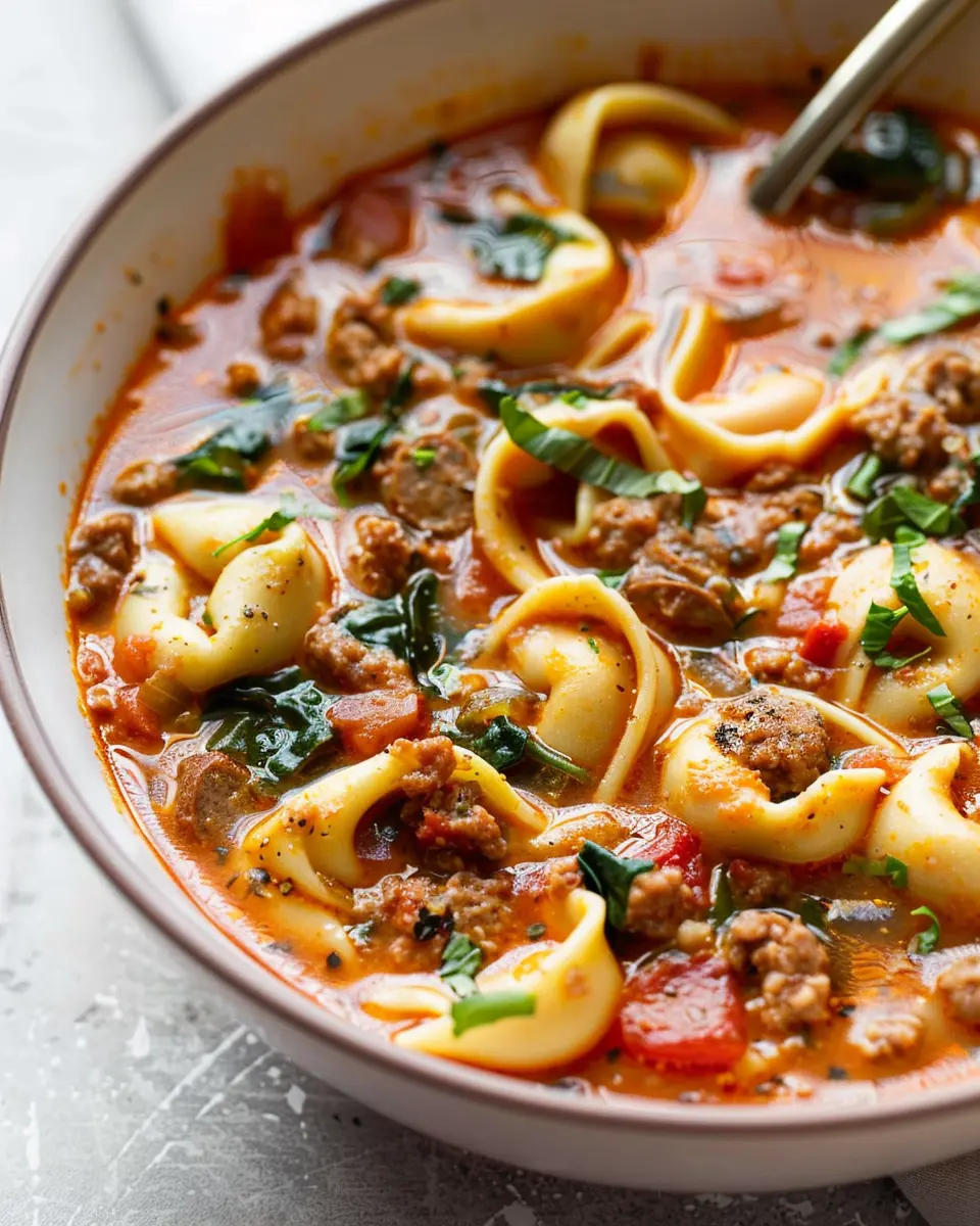 Crockpot Sausage and Tortellini Soup: Easy Comfort Food Delight