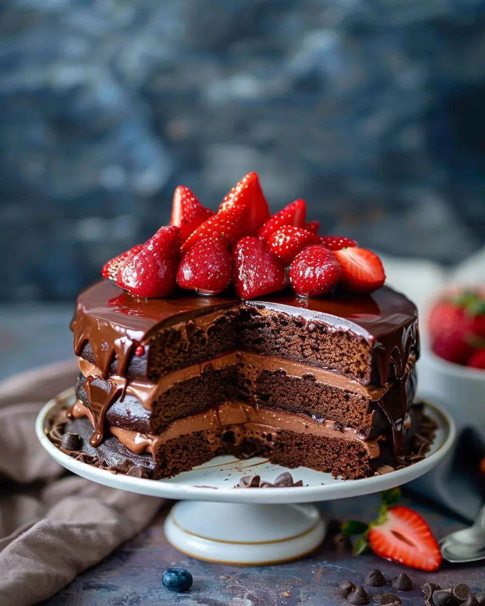 Strawberry Chocolate Cake: Easy Indulgence for Sweet Lovers
