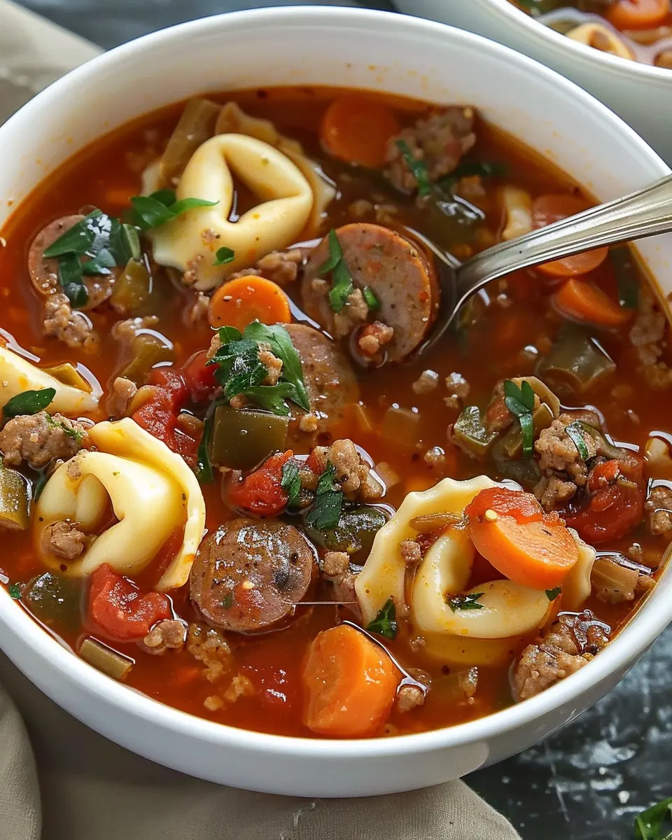 Simple Sausage and Tortellini Soup: A Cozy Italian Delight