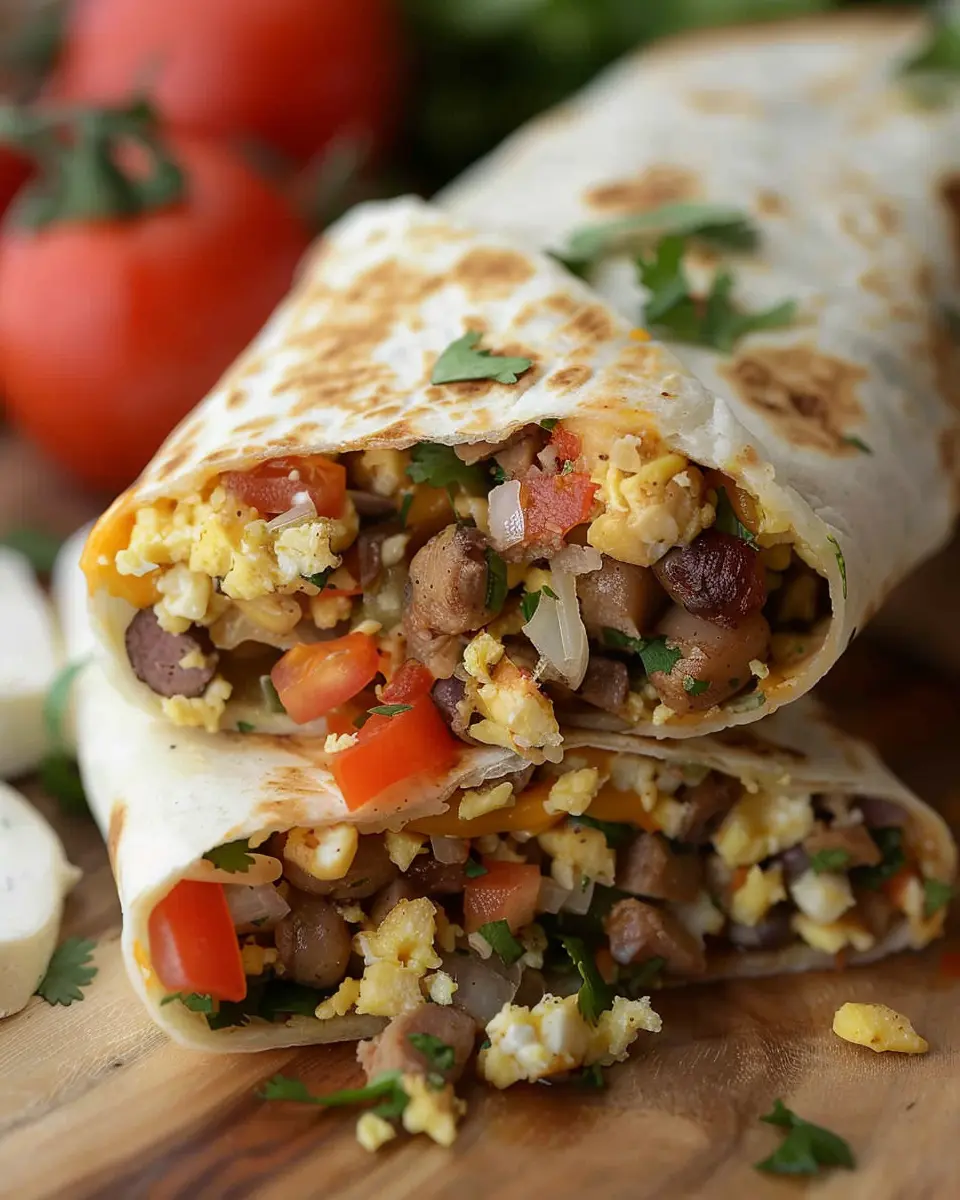 High-Protein Breakfast Burritos: Easy Turkey Bacon & Chicken Ham Combos
