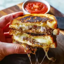 Classic Patty Melt Recipe with Turkey Bacon and Chicken Ham