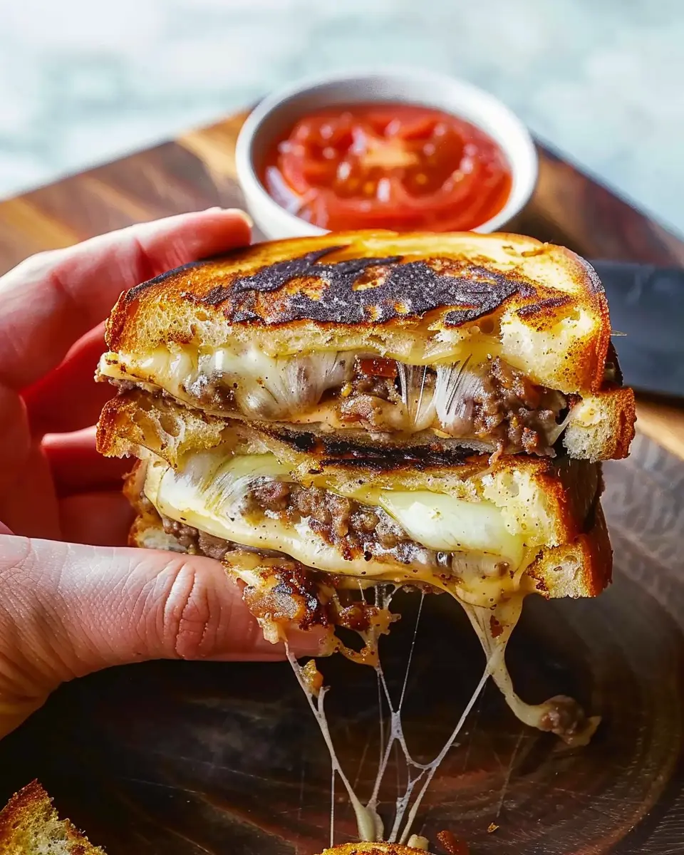 Classic Patty Melt Recipe with Turkey Bacon and Chicken Ham