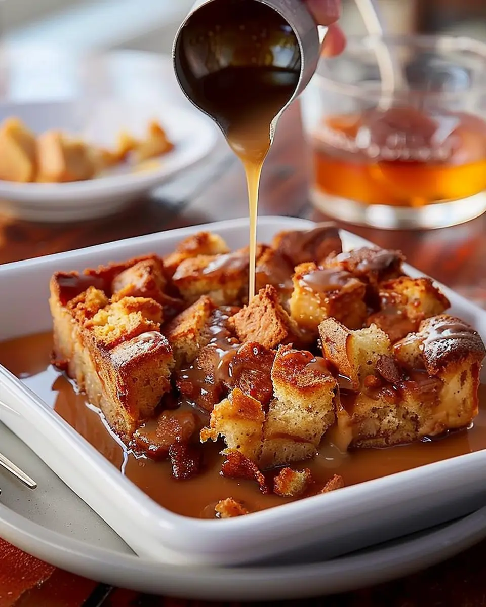 Boozy Bread Pudding: Indulgent Whiskey Caramel Comfort Delight