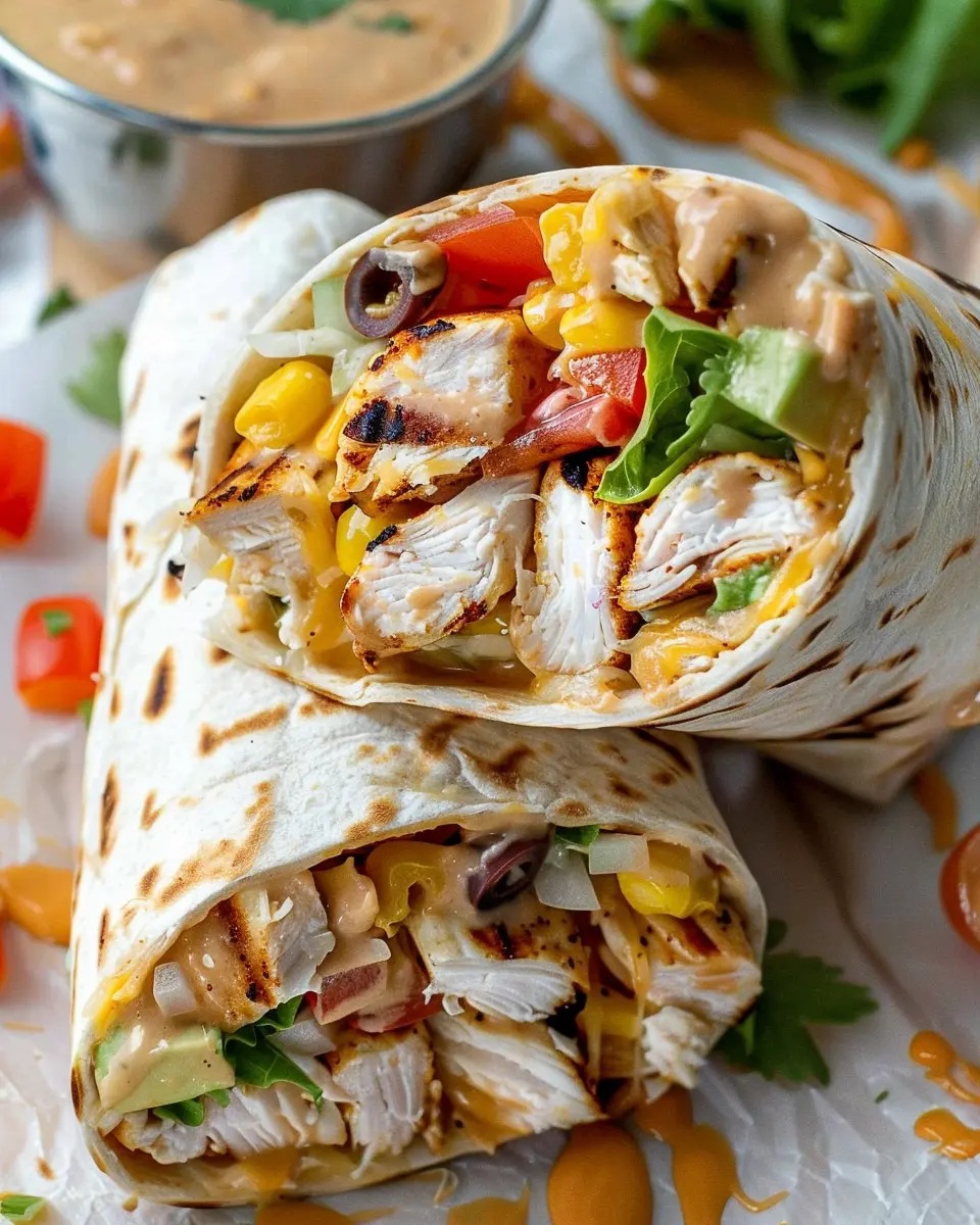 Easy Chipotle Ranch Grilled Chicken Burrito: A Flavorful Delight