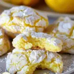Lemon Crinkle Cake Mix Cookies