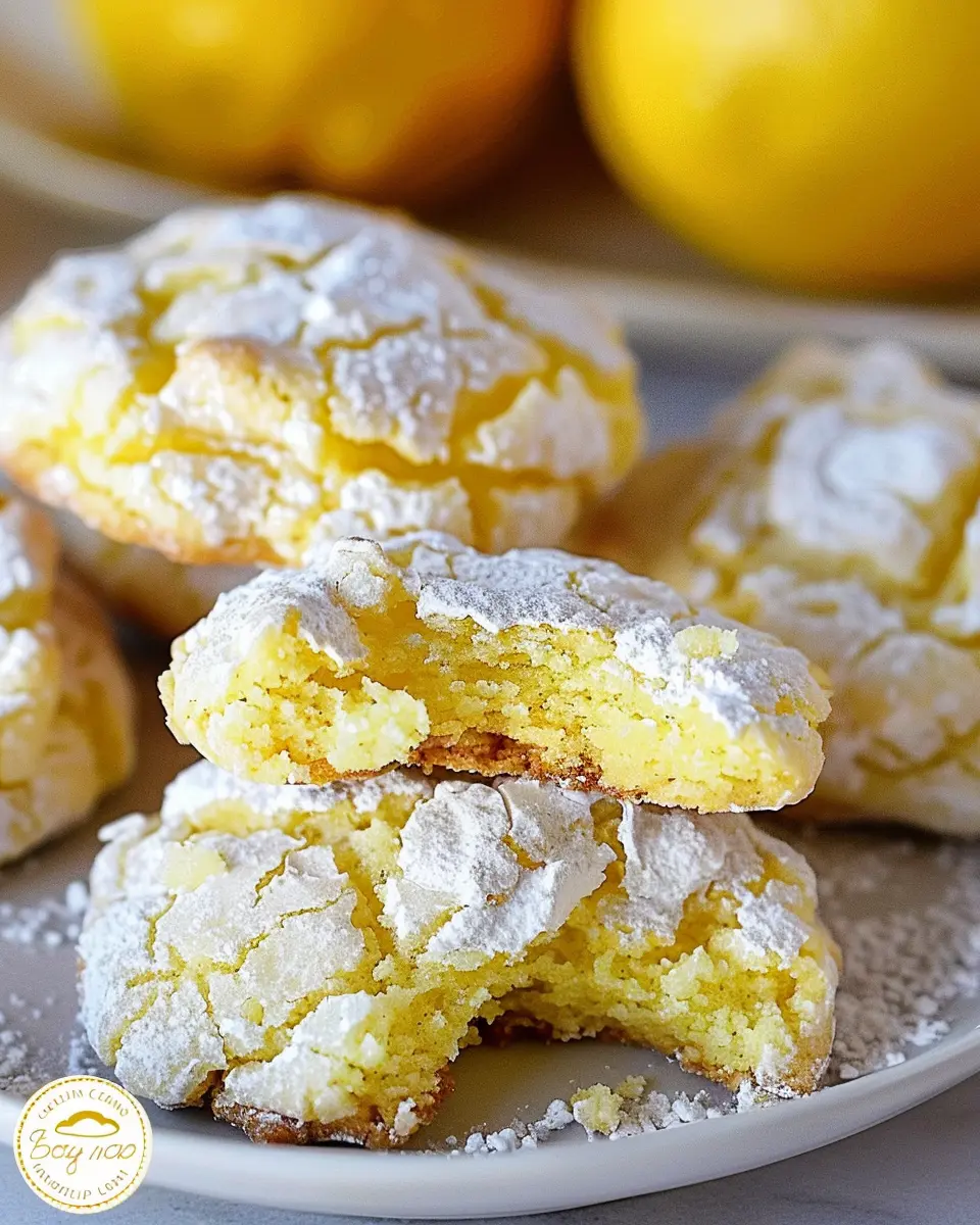 Lemon Crinkle Cake Mix Cookies: Easy, Irresistibly Chewy Treats