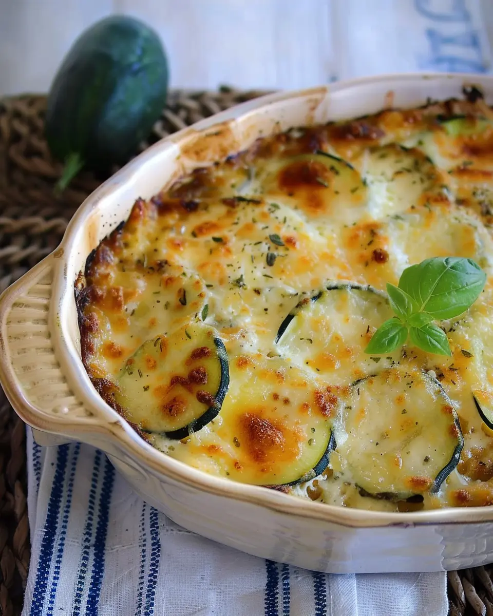 Zucchini Gratin: Easy and Indulgent Turkey Bacon Delight