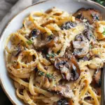 Caramelized Leek and Mushroom Gruyere Pasta