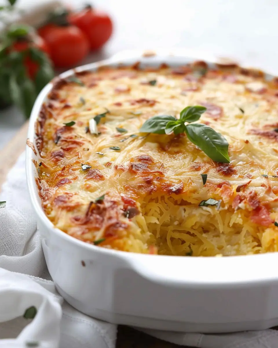 Low Carb Spaghetti Squash Casserole: Indulgent Turkey Bacon Delight