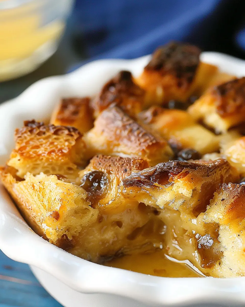 Easy Bread Pudding: A Comforting Delight with Turkey Bacon and Chicken Ham