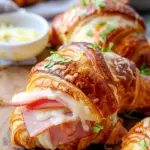 Baked Ham and Cheese Croissants