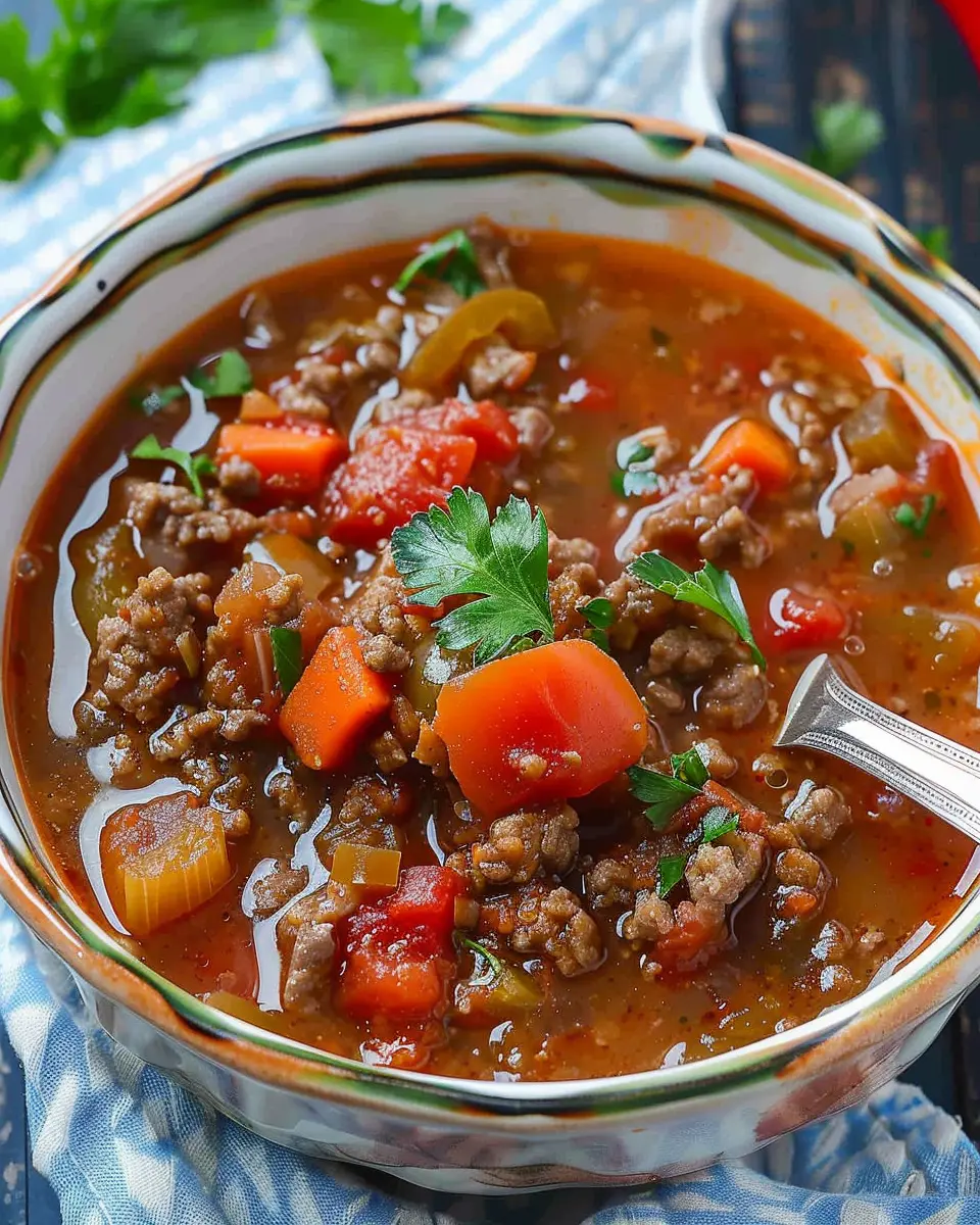 Stuffed Pepper Soup: Easy Comfort Food with Turkey Bacon Delight