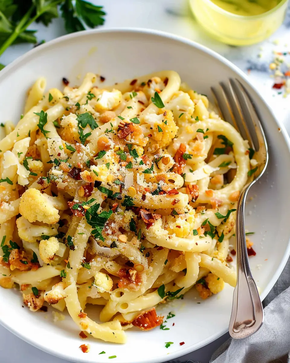 Cauliflower Pasta: Easy Comfort Food with Turkey Bacon Delight