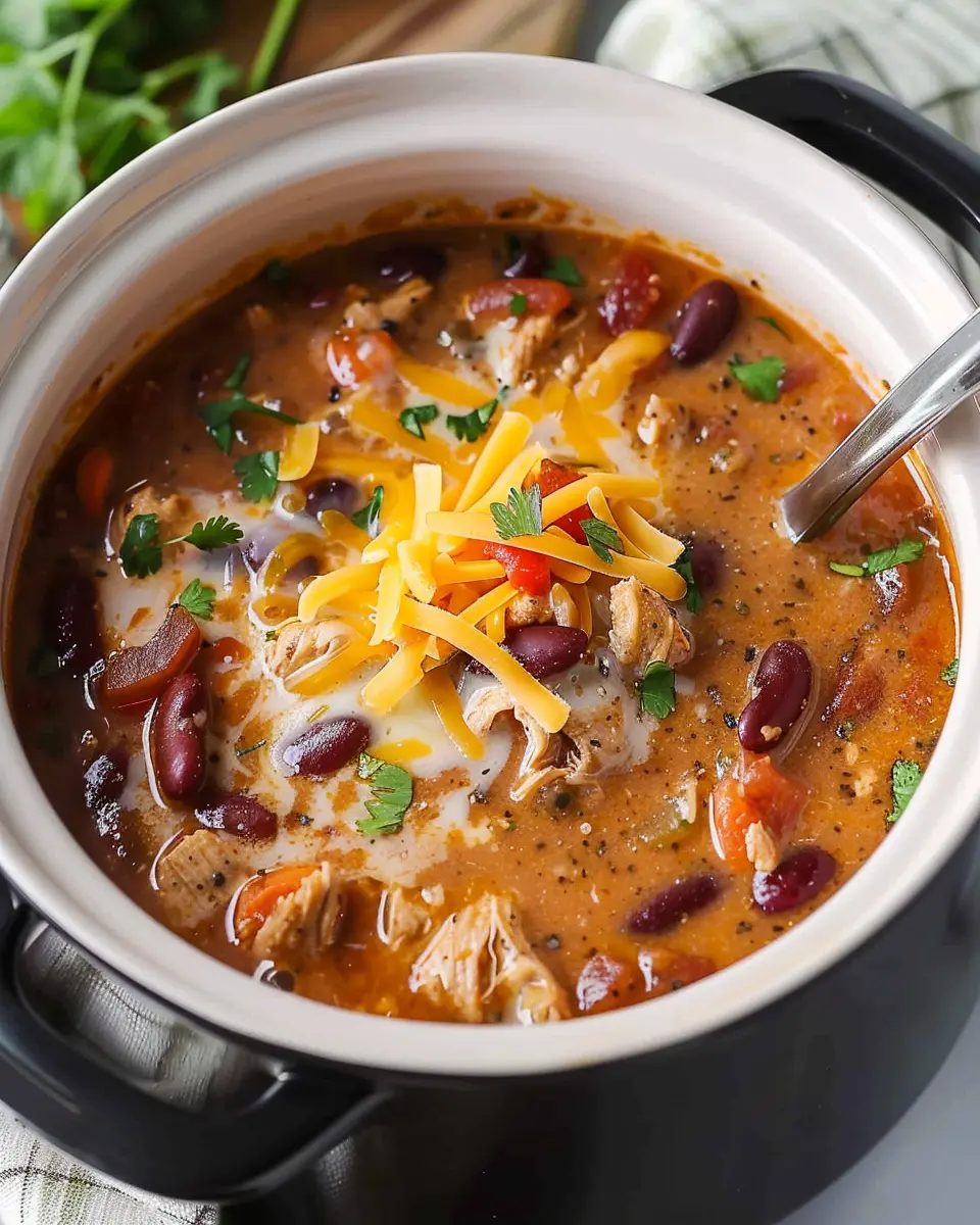Crack Chicken Chili: Cozy Comfort with Turkey Bacon and Chicken Ham