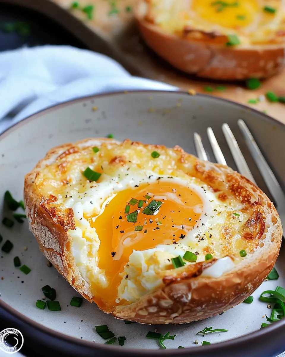 Air Fryer Baked Eggs With Cheese and Turkey Bacon Delight
