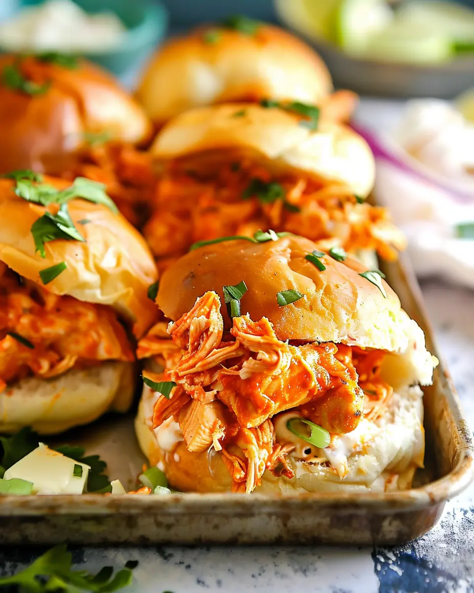 Easy Buffalo Chicken Sliders: Juicy &amp; Perfect for Game Day
