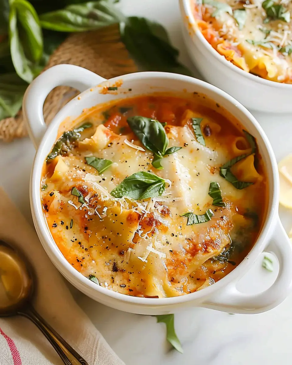Easy Creamy Lasagna Soup: A Heartwarming Twist with Turkey Bacon