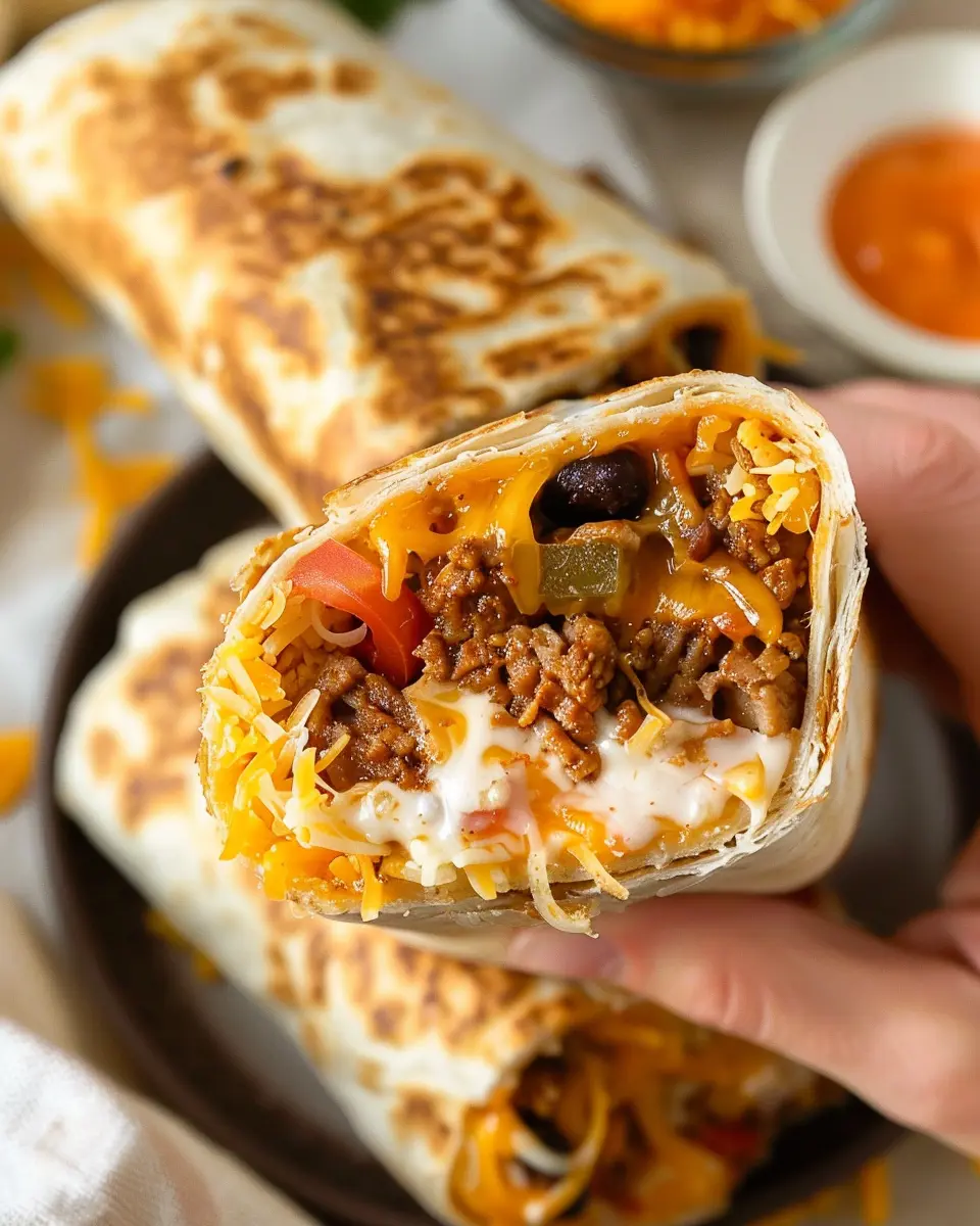 Easy Grilled Cheese Burrito: Indulgent Turkey Bacon Twist