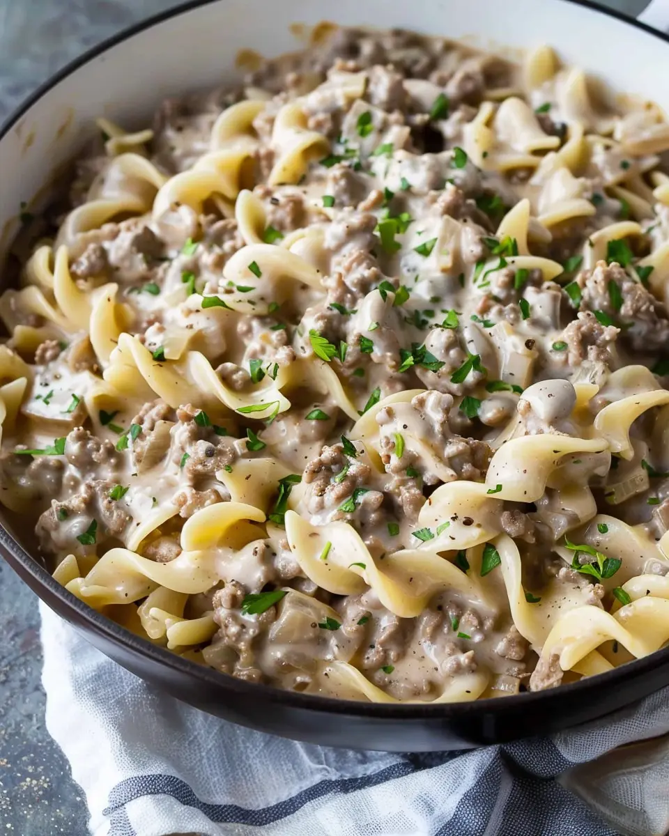 Creamy Ground Beef Stroganoff: A Comforting Family Favorite
