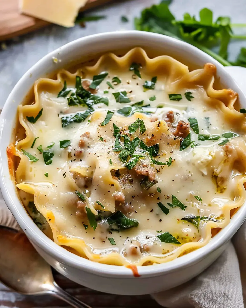 White Lasagna Soup: A Cozy and Indulgent Twist on Comfort Food