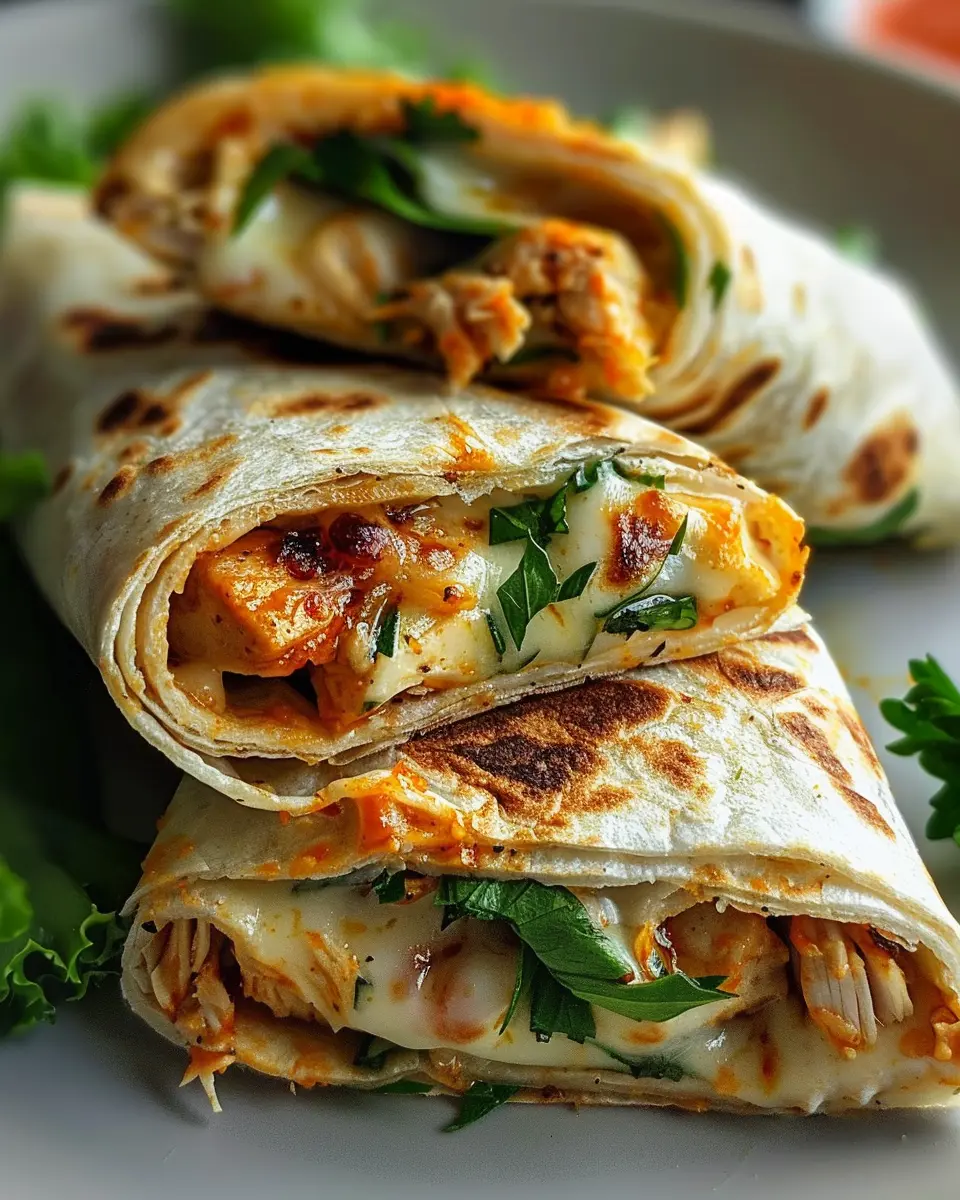 Cheesy Garlic Chicken Wraps: Easy, Delicious, and Homemade