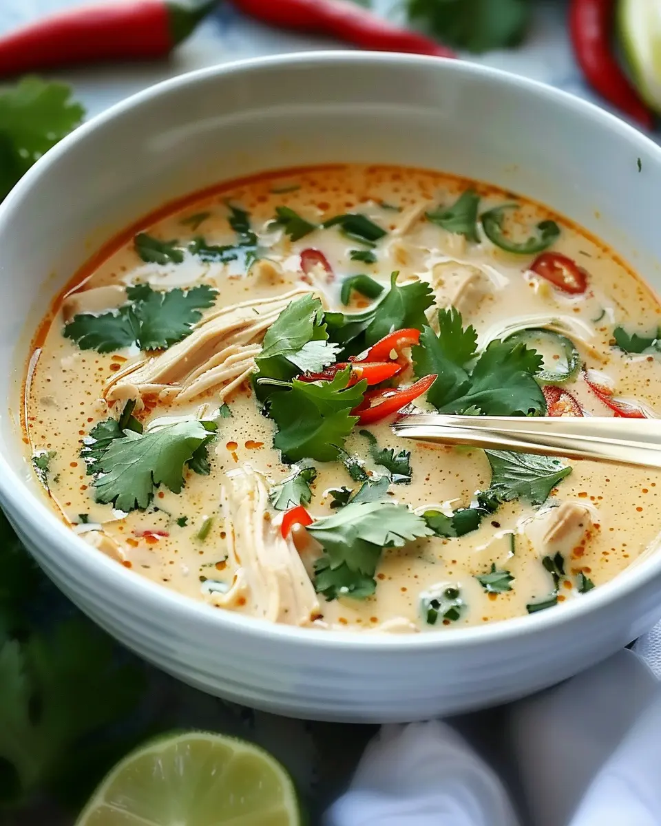 Crockpot Thai Coconut Chicken Soup: Easy Comfort Food Delight