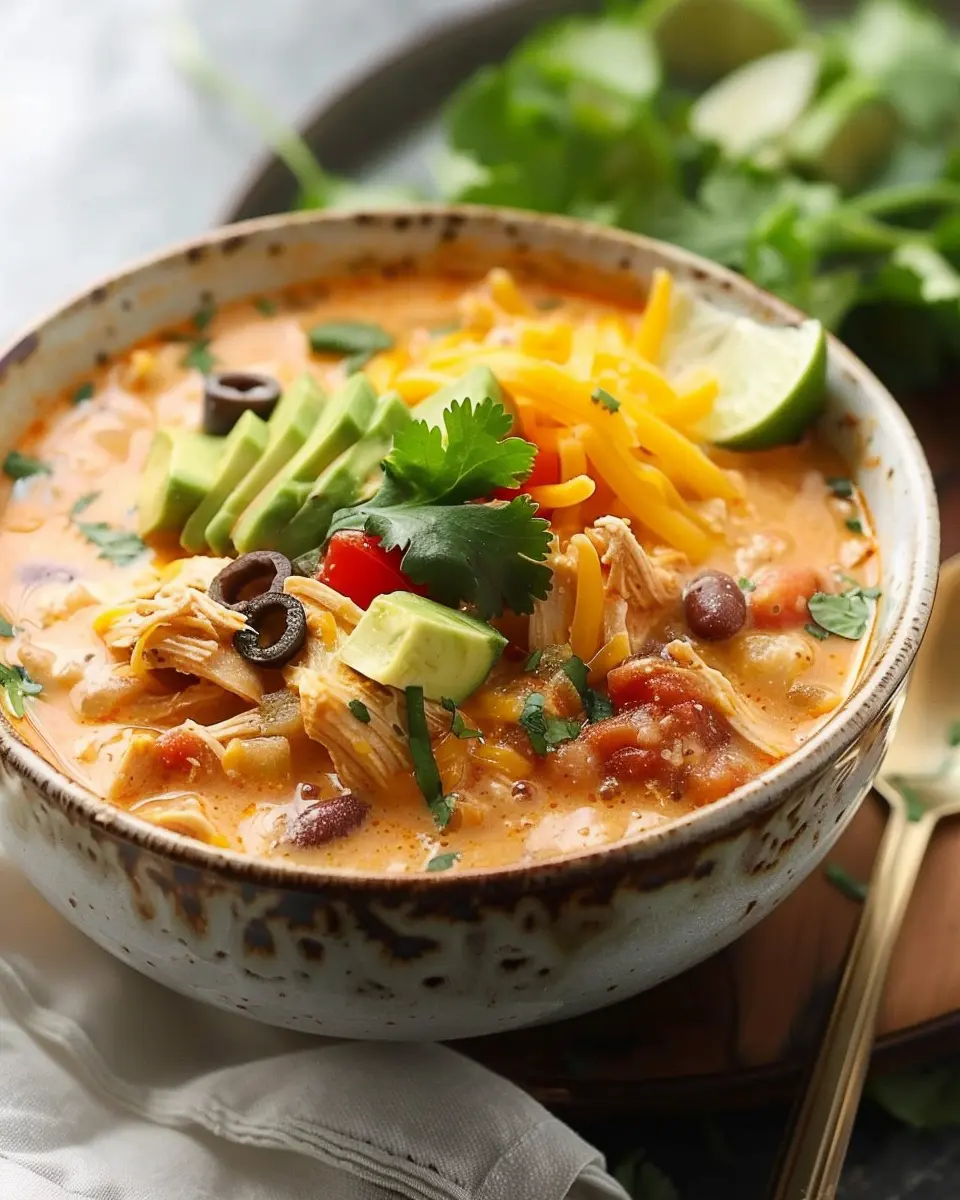 Creamy Chicken Tortilla Soup: Cozy Comfort with Turkey Bacon
