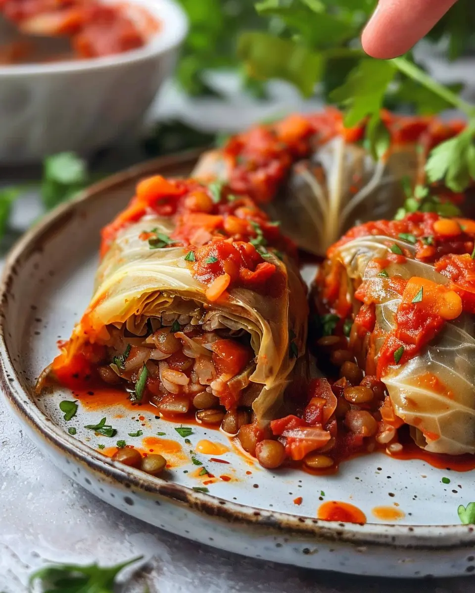 Lentil and Rice Stuffed Cabbage Rolls: A Healthy Twist on Comfort Food