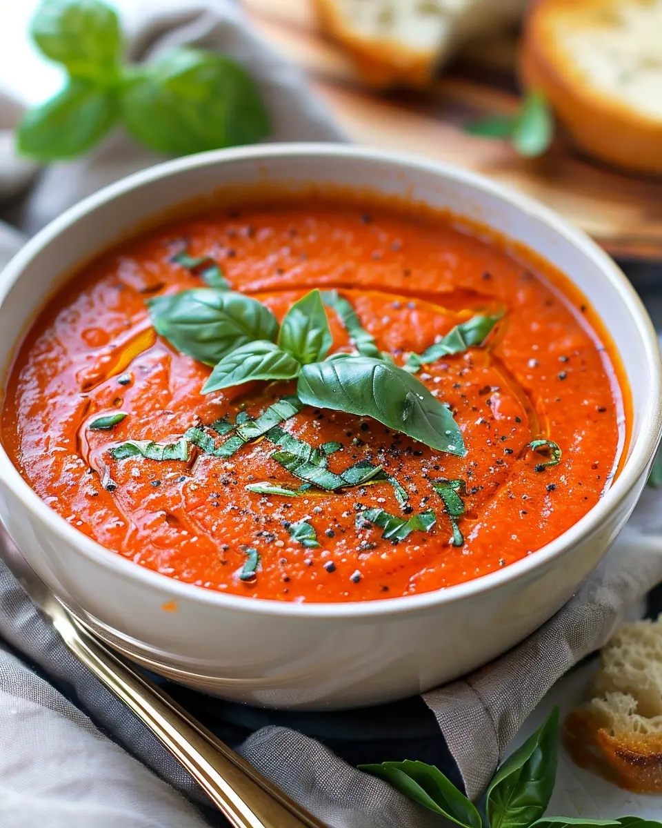 Roasted Tomato Basil Soup: The Best Comforting Recipe for All