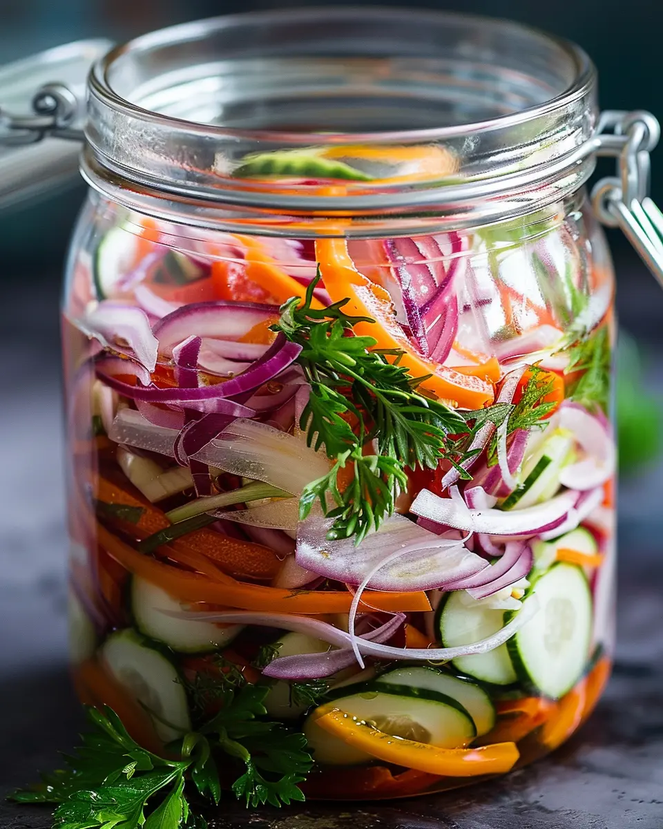 Quick Fridge Pickled Vegetables: Easy, Fresh Flavor for Meals