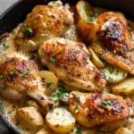 Slow Cooker Parmesan Garlic Chicken and Potatoes