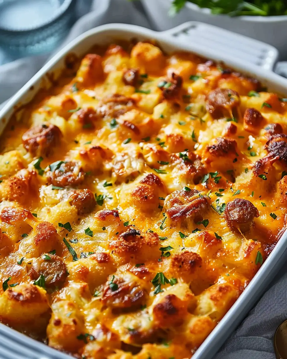 Tater Tot Sausage Breakfast Casserole: Easy Family Favorite Delight
