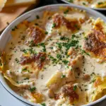 Creamy Alfredo Lasagna Soup