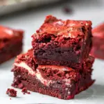 The Best Fudgy Red Velvet Brownies Recipe