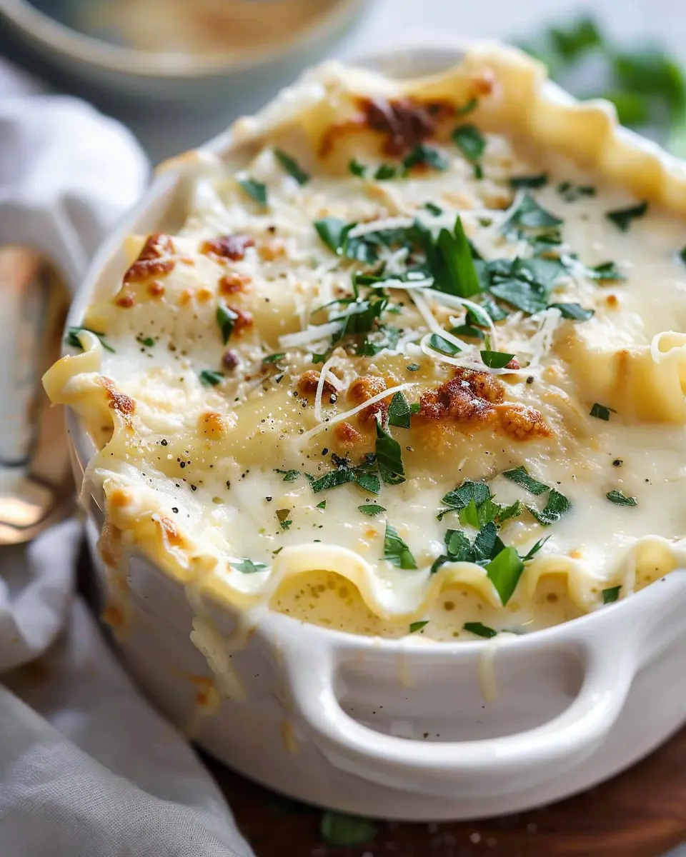 White Lasagna Soup: Indulgent Comfort with Turkey Bacon &amp; Chicken Ham