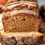 Spiced Apple Cider Donut Loaf with a Cinnamon Sugar Crust