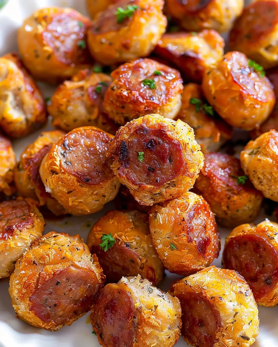 Sausage Bites: Juicy Turkey Bacon and Chicken Ham Delights