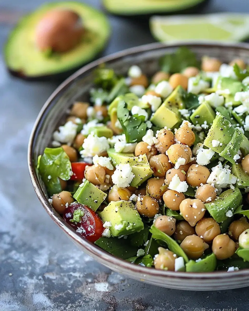 Chickpea Feta Avocado Salad: A Fresh and Easy Delight