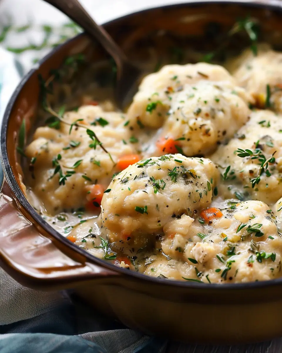 Springtime Chicken &amp; Dumplings with Hella Fresh Herbs Delight