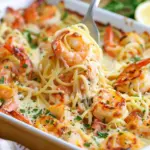 Shrimp Scampi Pasta Bake