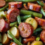 Crockpot Kielbasa and Green Beans