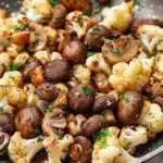 Garlic Mushrooms Cauliflower Skillet