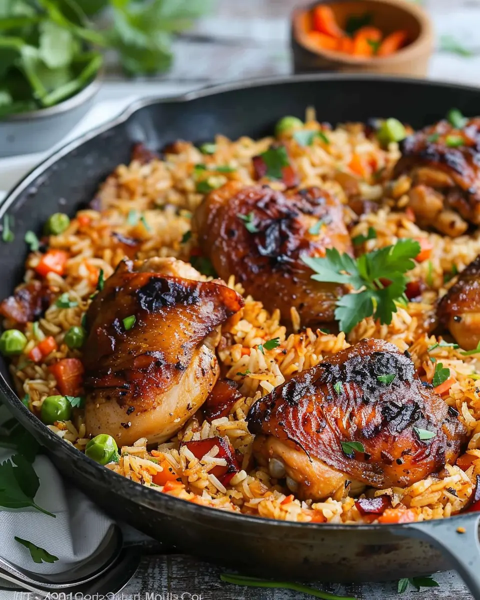 Caribbean Chicken and Rice: Easy and Flavorful Family Meal