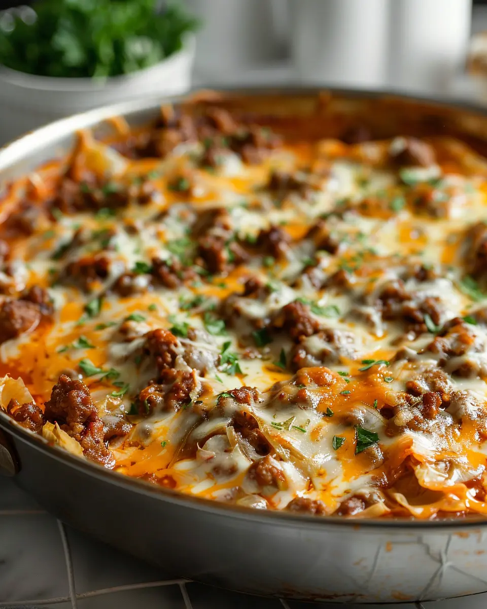 Unstuffed Ground Beef Cabbage Roll Casserole: Easy One-Pan Delight