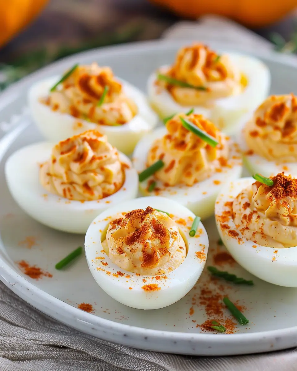 Pumpkin Patch Deviled Eggs: Easy Recipe with Turkey Bacon Delights
