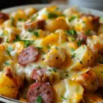 Cheesy Ranch Potatoes and Smoked Sausage